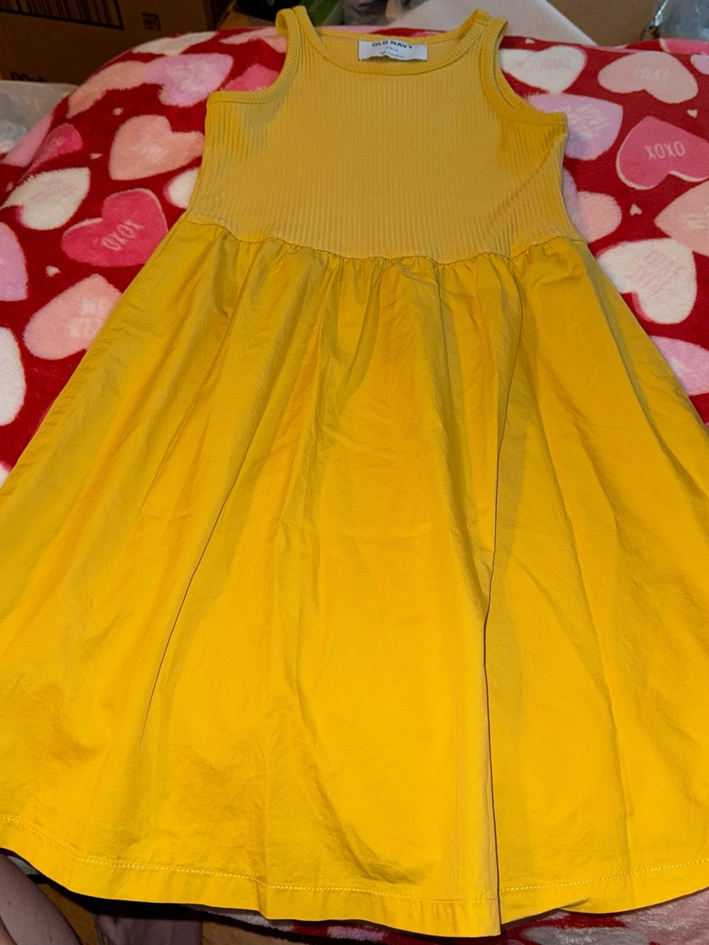 Old Navy Girls Size S 6 7 Small Yellow Dress